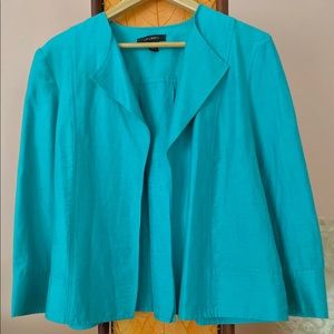 💙LOUBEN Nordstrom Teal Open Jacket 14